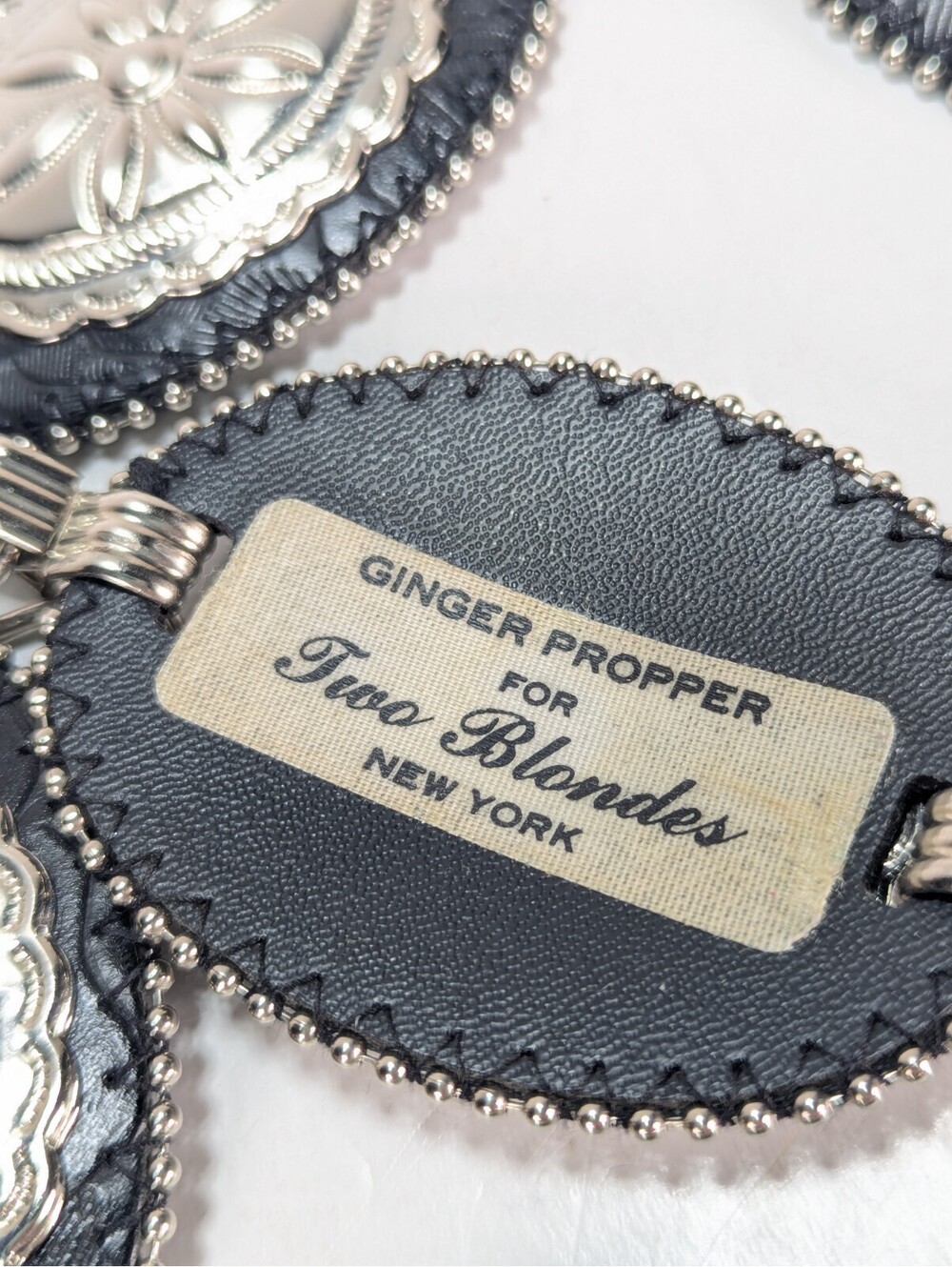 Vintage Ginger Propper For Two Blondes Western Concho Belt Adjustable 39" - 46" - Picture 3 of 7